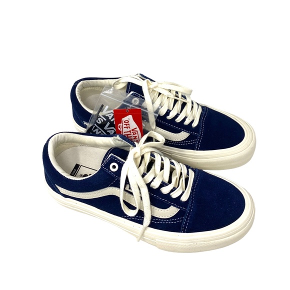 VANS Old Skool Pro Low Top Navy Women's Suede Casual Sneakers Size VN0A45JC2M0 - Picture 6 of 9